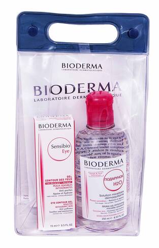 Bioderma Sensibio Крем-гель для контуру очей 15 мл + Н2О 250 мл 1 набір