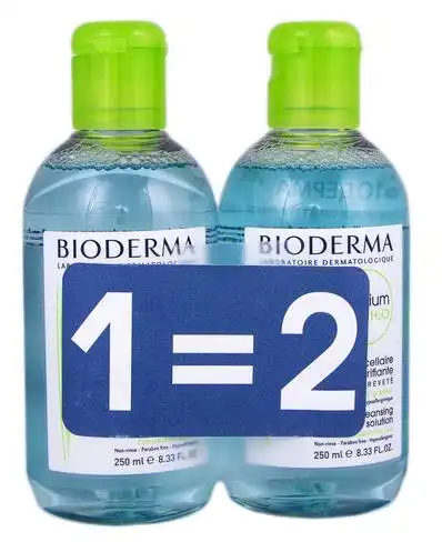 Bioderma Sebium Н2О Лосьйон міцелярний Дуо 2х250 мл 1 набір