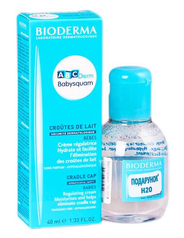 Bioderma ABCDerm Babysquam крем 40 мл + Н2О 100 мл 1 набір