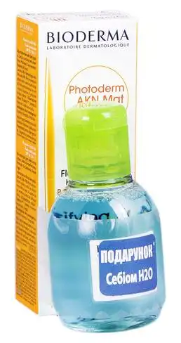 Bioderma Fotoderm АKN Mat емульсія 40 мл SPF-30 + Sebiom Н2О 100 мл 1 набір