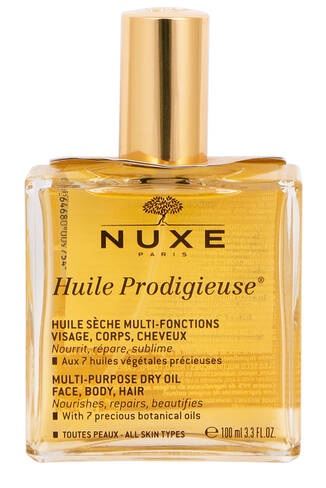 Nuxe Huile Prodigieuse Олія суха багатофункціональна для обличчя, тіла та волосся 100 мл 1 флакон loading=