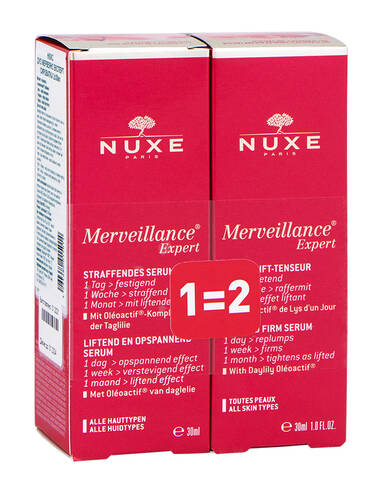 Nuxe Merveillance Expert Сироватка ліфтинг та пружність для всіх типів шкіри Дуо 2х30 мл 1 набір loading=