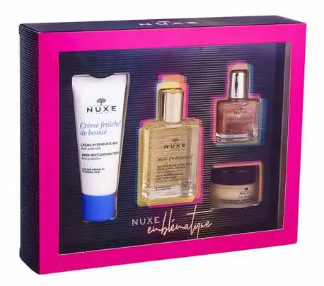 Nuxe Prodigieuse олія 30 мл + бальзам для губ 15 г + Prodigieuse золота олія 10 мл + Creme Fraiche 30 мл 1 набір