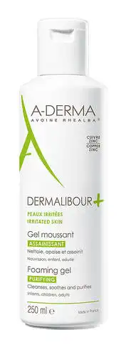 A-Derma Dermalibour+ Гель антибактеріальний пінистий для очищення подразненої шкіри 250 мл 1 флакон