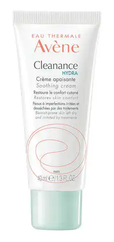 Avene Cleanance hydra Крем заспокійливий для проблемної шкіри, сухої та подразненої внаслідок лікування 40 мл 1 туба