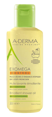 A-Derma Control Олія для душу очищувальна для сухої шкіри, схильної до атопії 200 мл 1 флакон