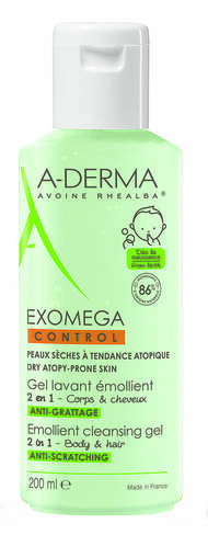 A-Derma Control Гель очищувальний 2 в 1 для волосся та тіла 200 мл 1 флакон