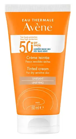 Avene Крем сонцезахисний тональний для чутливої шкіри SPF50+ 50 мл 1 туба