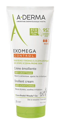 A-Derma Exomega Control Крем пом`якшувальний для сухої шкіри та атопічної шкіри 200 мл 1 туба