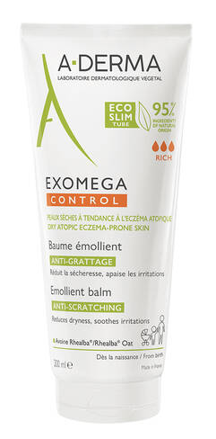 A-Derma Exomega Control Бальзам пом`якшувальний для сухої та атопічної шкіри 200 мл 1 туба