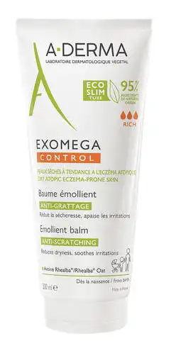 A-Derma Exomega Control Бальзам пом`якшувальний для сухої та атопічної шкіри 200 мл 1 туба