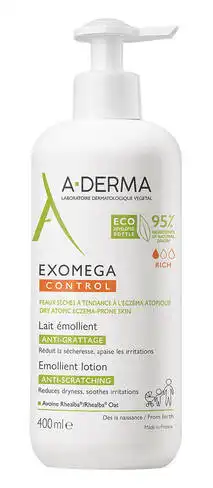 A-Derma Exomega Control Молочко пом'якшувальне для сухої та атопічної шкіри 400 мл 1 флакон