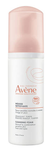 Avene Мус очищувальний для нормальної і комбінованої чутливої шкіри 150 мл 1 флакон