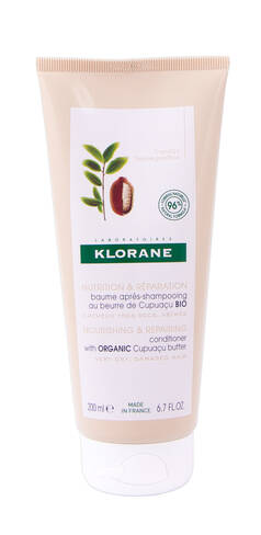 Klorane Бальзам-ополіскувач живильний та відновлюючий з маслом купуасу для сухого волосся 200 мл 1 туба
