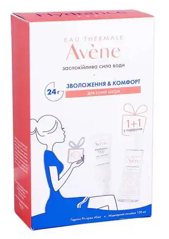 Avene Hydrance Rich крем 40 мл + міцелярний лосьйон 100 мл 1 набір