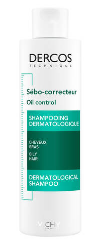 Vichy Dercos Себо-регулюючий шампунь-догляд для жирного волосся 200 мл 1 флакон
