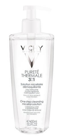 Vichy Purete Thermale Міцелярний розчин для зняття макіяжу 400 мл 1 флакон loading=