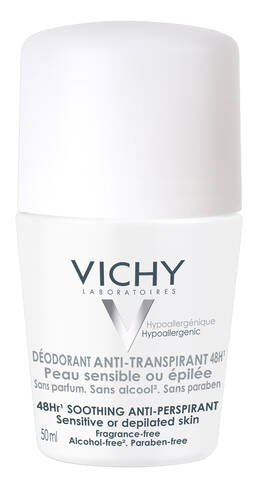 Vichy Дезодорант кульковий інтенсивний для чутливої шкіри 48 годин 50 мл 1 флакон