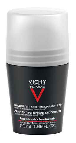 Vichy Homme Дезодорант-антиперспірант інтенсивний для чоловіків 72 години захисту 50 мл 1 флакон
