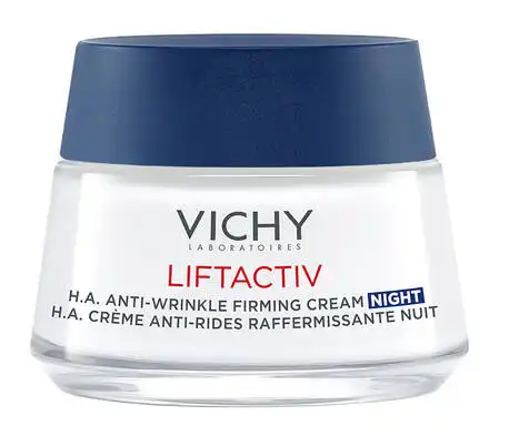 Vichy Liftactiv H.A. Крем нічний розгладжувальний для корекції зморшок шкіри обличчя 50 мл 1 банка