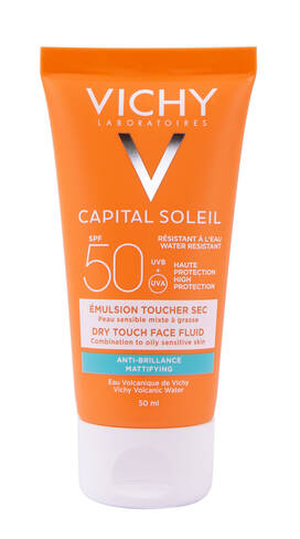 Vichy Capital Soleil Сонцезахисний матуючий флюїд для комбінованої та жирної чутливої шкіри обличчя SPF-50 50 мл 1 туба