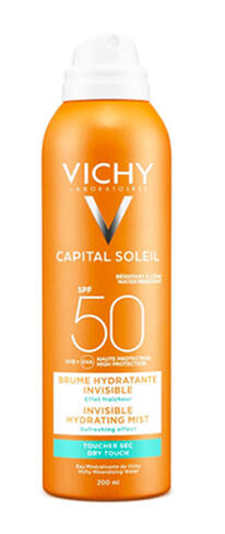Vichy Capital Soleil Спрей-вуаль водостійкий сонцезахисний для тіла SPF 50 200 мл 1 флакон