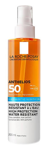 La Roche-Posay Anthelios XL Олія сонцезахисна для обличчя і тіла із живильною текстурою SPF-50+ 200 мл 1 флакон