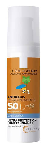 La Roche-Posay Anthelios Дермо-Педіатрікс Молочко сонцезахисне для чутливої шкіри немовлят SPF-50+ 50 мл 1 туба