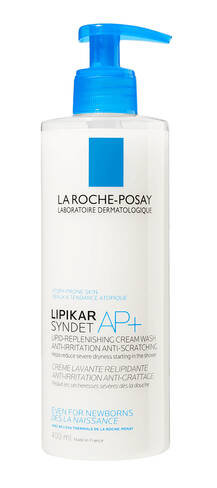 La Roche-Posay Lipikar Syndet AP+ Крем-гель очищуючий для дуже сухої, схильної до атопії шкіри 400 мл 1 флакон