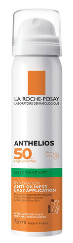 La Roche-Posay Anthelios Спрей сонцезахисний ультралегкий для шкіри обличчя SPF-50 75 мл 1 флакон