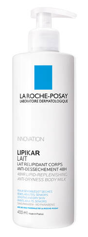 La Roche-Posay Lipikar Молочко ліпідовідновлюючий засіб для сухої та дуже сухої шкіри тіла немовлят та дорослих 400 мл 1 флакон