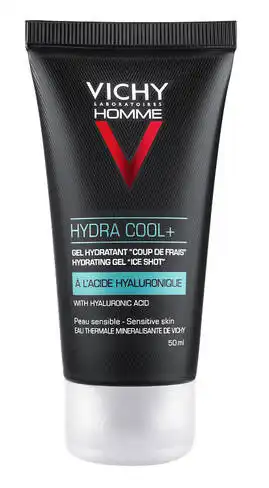 Vichy Homme Hydra cool+ Гель зволожуючий з охолоджуючим ефектом для обличчя та контуру очей 50 мл 1 туба