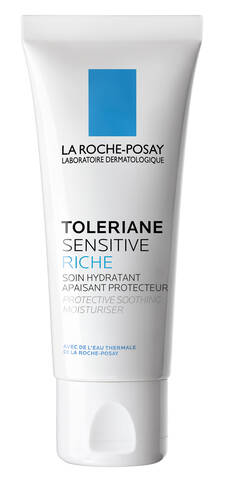 La Roche-Posay Toleriane Sensitive Riche Крем пребіотичний зволожуючий для захисту та заспокоєння сухої чутливої шкіри 40 мл 1 туба