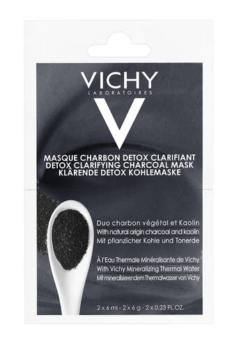 Vichy Маска-детокс з вугіллям та каоліном для глибокого очищення шкіри обличчя 2х6 мл 1 шт