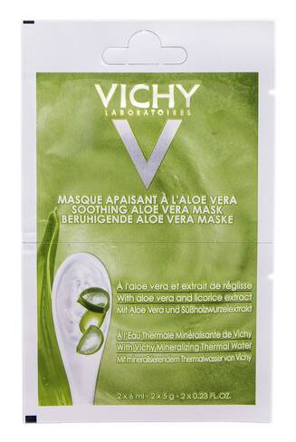 Vichy Маска заспокійлива з алое для шкіри обличчя схильної до сухості та стягнутості 2х6 мл 1 шт