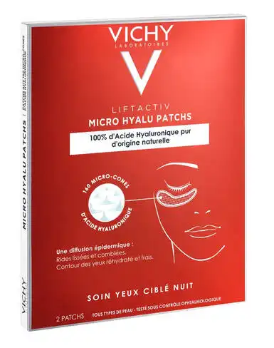 Vichy Liftactiv Патчі нічний засіб з гіалуроновою кислотою для догляду за шкірою навколо очей 2 шт