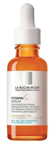La Roche-Posay Пюр Вітамін С10 Сироватка-антиоксидант проти зморшок для оновленя шкіри обличчя 30 мл 1 флакон