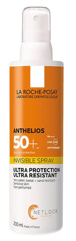 La Roche-Posay Anthelios Спрей сонцезахисний для чутливої до сонця шкіри обличчя та тіла SPF50+ 200 мл 1 флакон