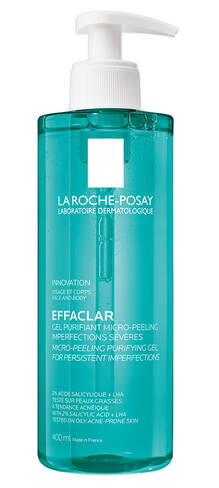 La Roche-Posay Effaclar Гель-мікропілінг для очищення проблемної шкіри для зменшення стійких недоліків 400 мл 1 туба