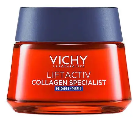 Vichy Liftactiv Collagen Specialist Крем-догляд нічний антивіковий з ефектом корекції зморшок 50 мл 1 банка