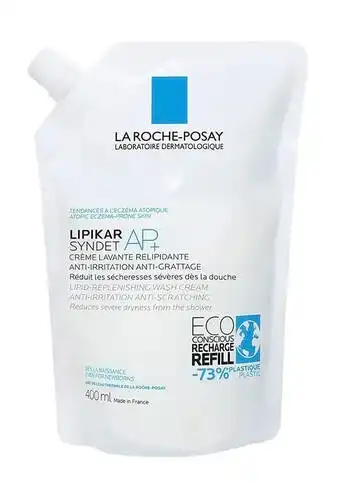 La Roche-Posay Lipikar Syndet AP+ Крем-гель очищуючий для дуже сухої, схильної до атопії шкіри 400 мл 1 пауч