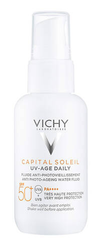 Vichy Capital Soleil Сонцезахисний флюїд проти ознак фотостаріння шкіри обличчя SPF50+ 40 мл 1 флакон