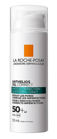 La Roche-Posay Anthelios Гель-крем сонцезахисний корегуючий для жирної, проблемної та схильної до акне шкіри обличчя SPF50+ 50 мл 1 туба loading=