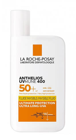La Roche-Posay Anthelios Флюїд сонцезахисний легкий високий рівень захисту від UVB і дуже довгих UVA променів SPF50+ 50 мл 1 флакон