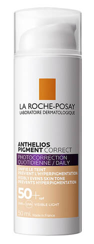 La Roche-Posay Anthelios Крем сонцезахисний з тонуючим ефектом для шкіри схильної для гіперпігментації SPF-50+ 50 мл 1 туба