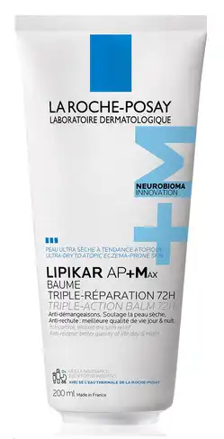 La Roche-Posay Lipikar AP+M Бальзам для дуже сухої та схильної до атопії шкіри обличчя та тіла 200 мл 1 туба