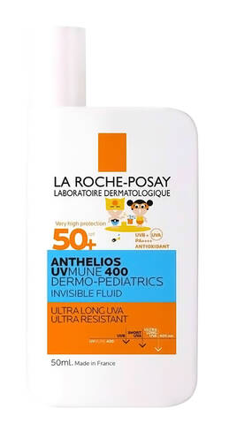 La Roche-Posay Anthelios UVA 400 Дермо-Педіатрікс Флюїд сонцезахисний легкий для чутливої шкіри дітей SPF50+ 50 мл 1 флакон