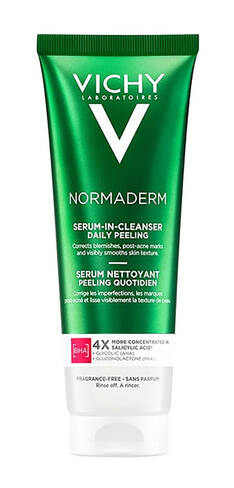 Vichy Normaderm Сироватка-гель з ефектом пілінгу для проблемної шкіри обличчя та тіла 125 мл 1 туба loading=