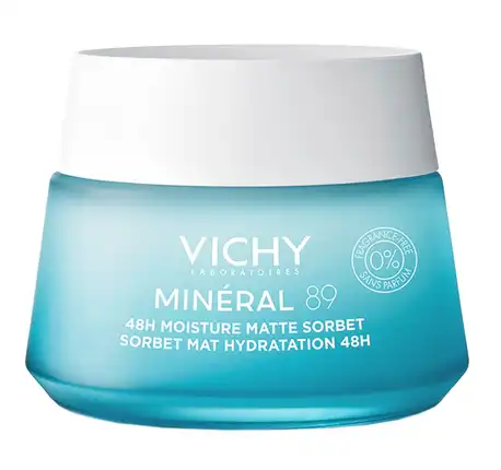 Vichy Mineral 89 Гель-сорбет матувальний для обличчя матувальний для жирної та комбінованої шкіри 50 мл 1 банка