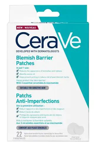 CeraVe Патчі гідроколоїдні для точкової дії проти недосконалостей шкіри обличчя 22 шт